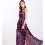 Maxi Saten Forema Purple Zebra 2