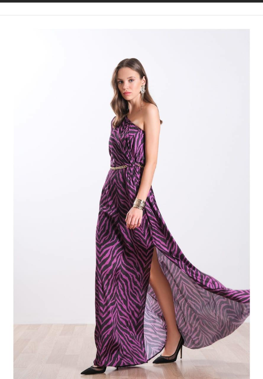 Maxi Saten Forema Purple Zebra 2